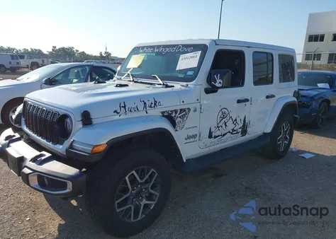 2024 Jeep Wrangler 4-Door Sahara 4X4 from USA, damaged, VIN 1C4PJXEG3RW280002